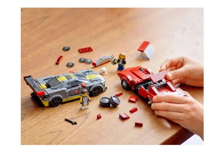Lego speed 76903 chevrolet corvette C8.R cace автомобиль и 1968 Рождественский подарок игрушки на день