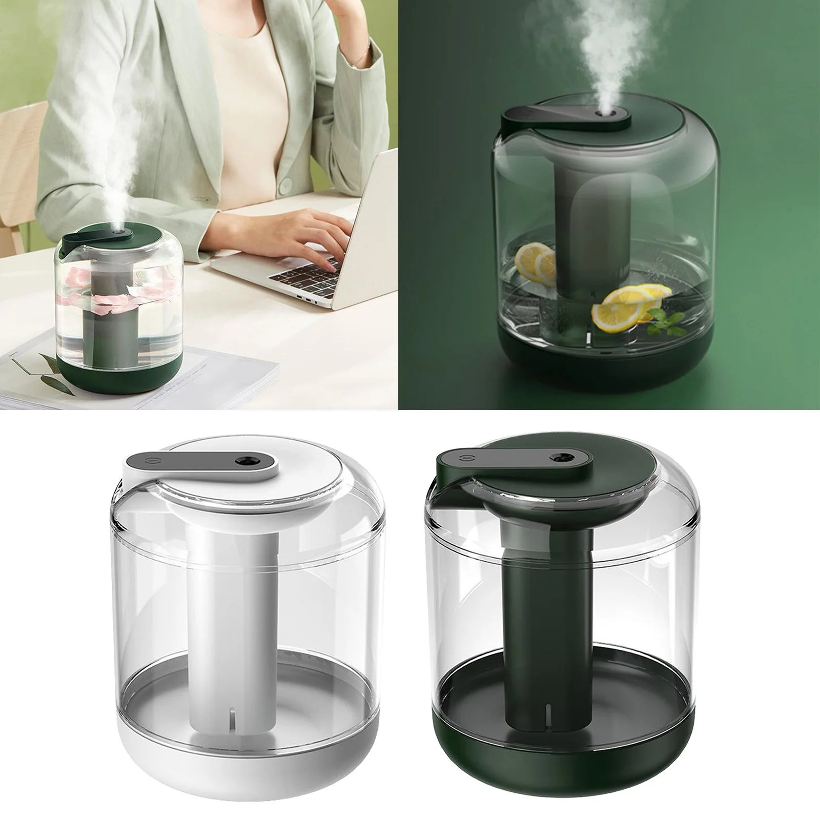 

Desktop Air Humidifier 1L USB Charging Mini Mist Maker With Night Light Air Freshener
