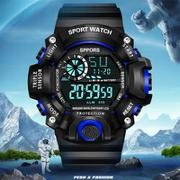 new mens fashion outdoor sports digital big watches kids watch alarm electronic clock waterproof digital military watch for men