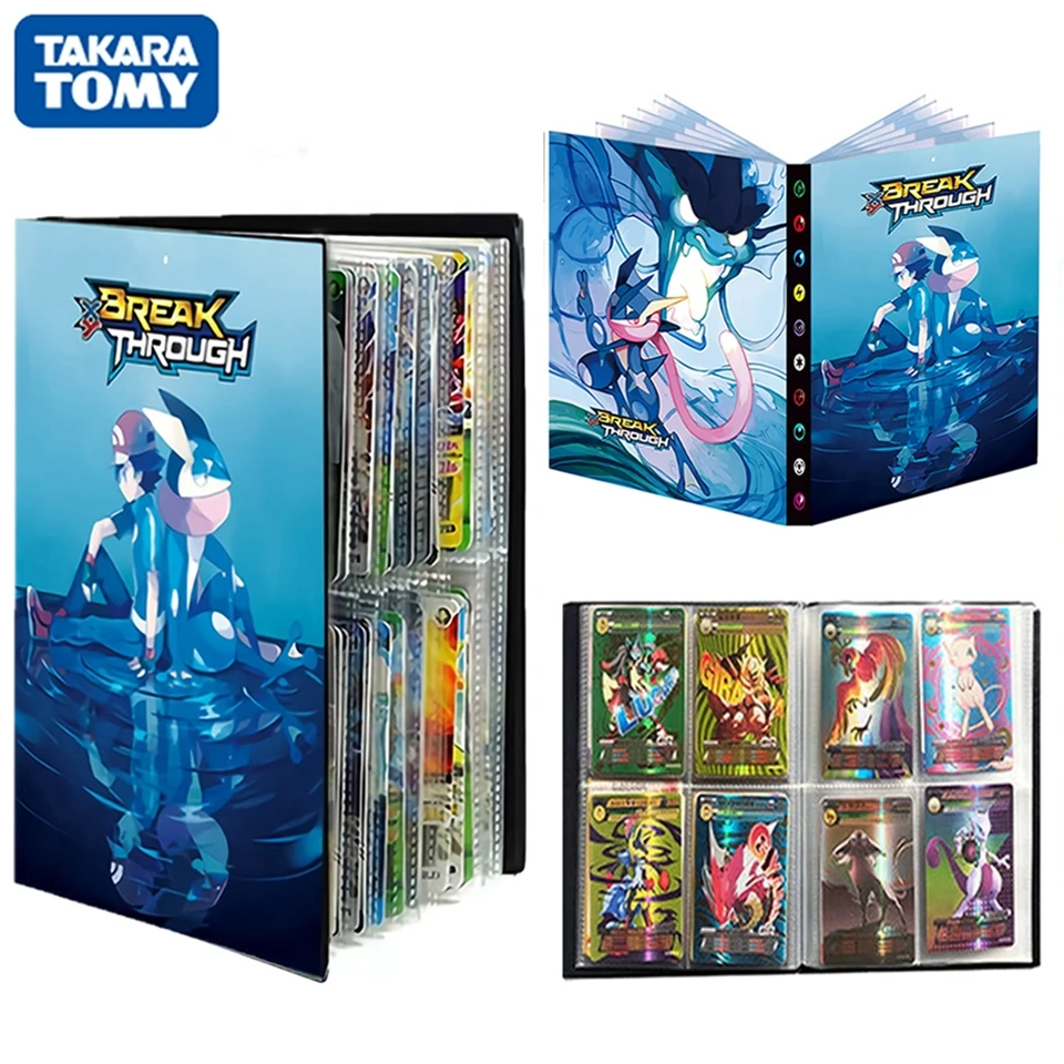 

Pokemon Album Card Book Toys 4 Pocket 240 Card Display Livre Pokémon Playing Game Collections Binder Map Holder Folder Kids Gift
