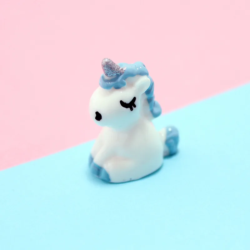 2 шт. Маленький милый Единорог для детской игрушки украшения 3 см