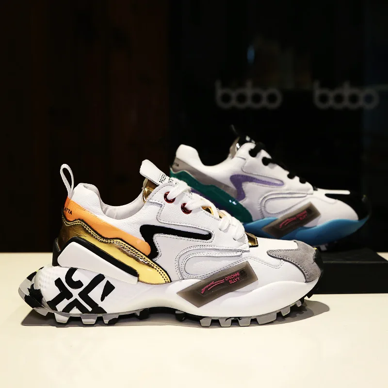 Женские кроссовки на толстой подошве Модные женские из дышащего сетчатого