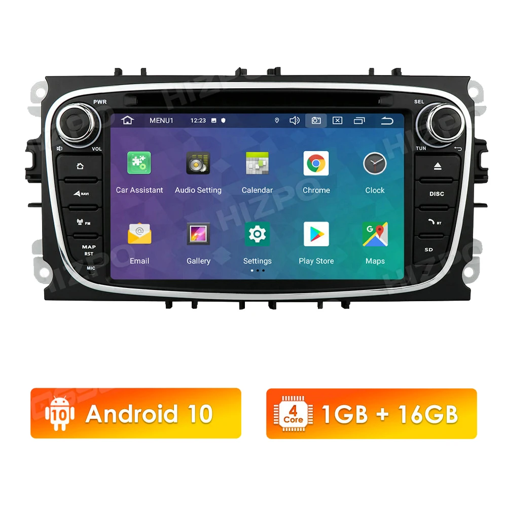 2 Din Android 10 автомобильное радио dvd для Ford focus Mondeo S-MAX Galaxy Transit Tourneo Стерео GPS навигация