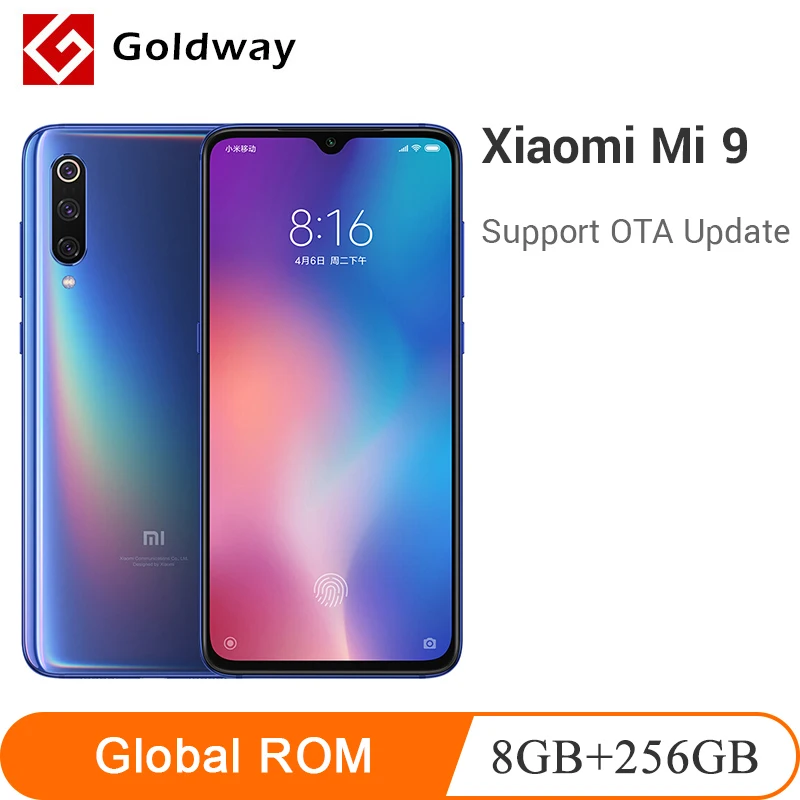 Глобальная ПЗУ Xiaomi mi 9 8GB 256GB Смартфон Snapdragon 855 Octa Core 6 39 &quot1080 P AMOLED дисплей 48MP
