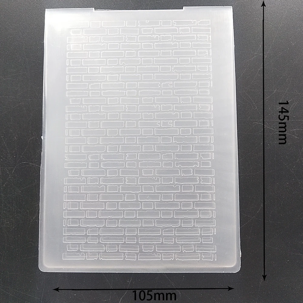 

3D Brick Wall Design Embossing folders NEW 2021 For Scrapbooking DIY Photo Album Card Paper Cutting Dies Scrapbooking Plastic