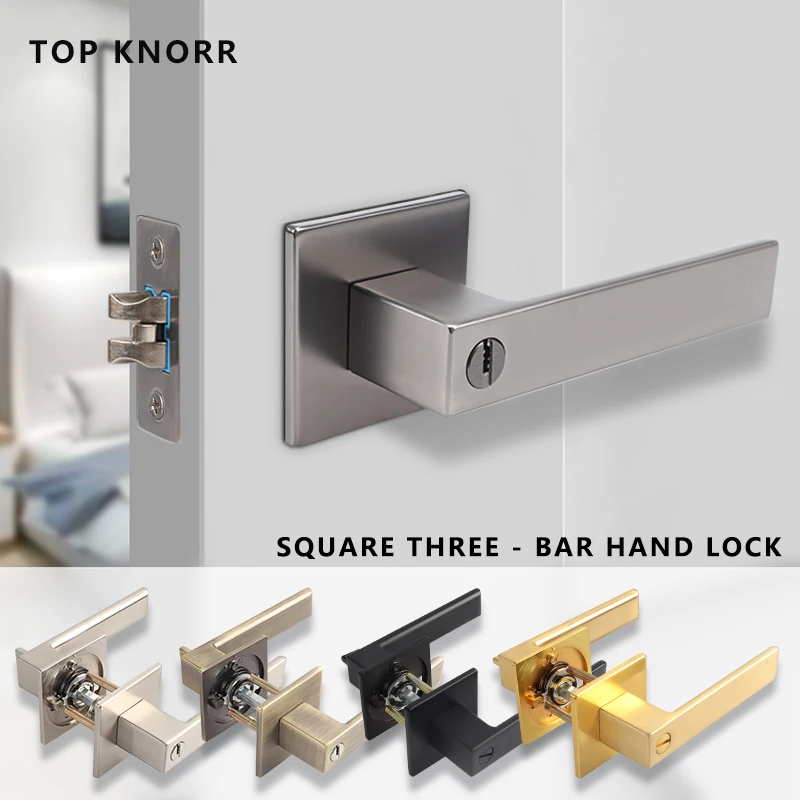 

TOPKNORR Door lock door handle door lock handle three-lever door lock Bedroom bathroom hardware door lock accessories