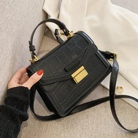 stone pattern small pu leather crossbody bags for women 2021 trend handbag womens branded trending shoulder totes