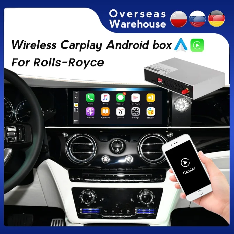 Беспроводной модуль Carplay Box для Роллс-Ройс Phantom Ghost Wraith Cullindn Android авто мультимедиа
