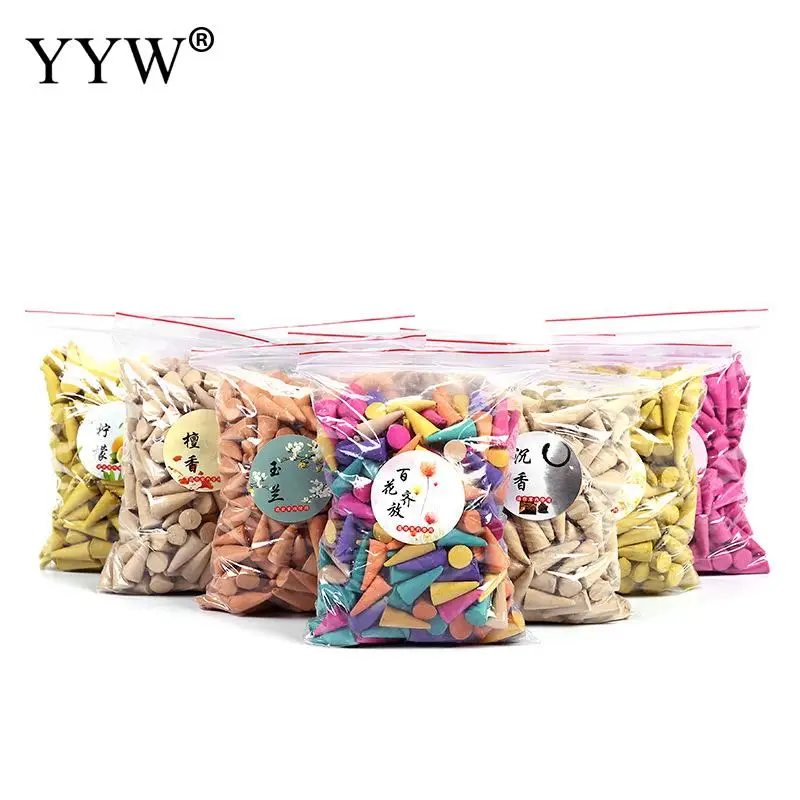 

Approx 280pcs/Box Tower Incense Smoke Cone Incense Tower Incense Home Fragrance Aromatherapy Diffuser Environment Aromatizer