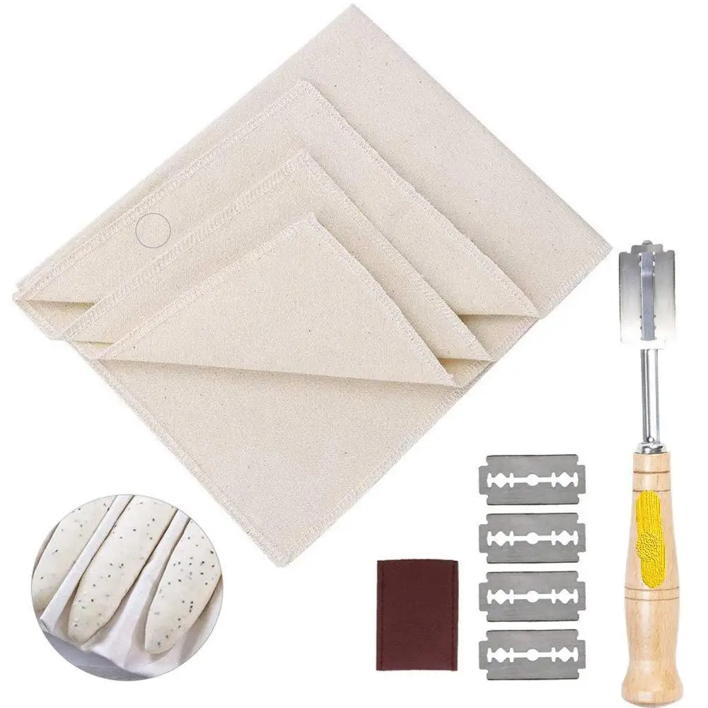 Французская выпечка багет набор инструментов с защитой льняная ткань