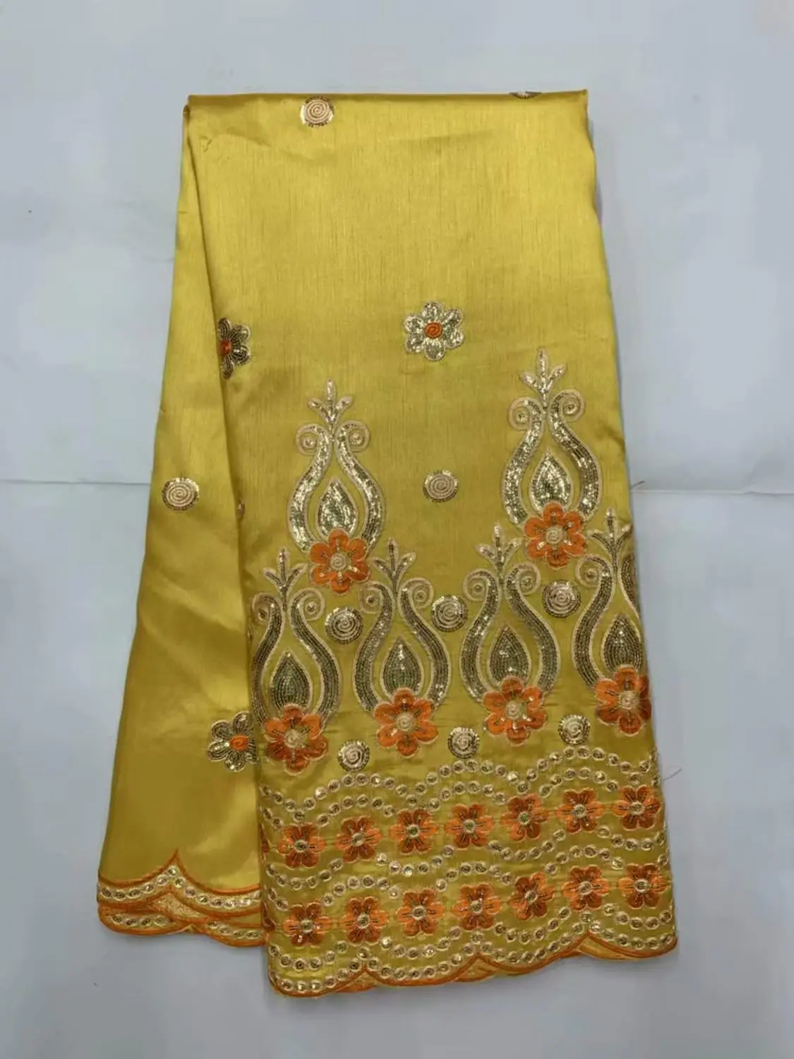 Африканский Джордж ткань высокого качества Индийский Шелк-сырец обертки горячий