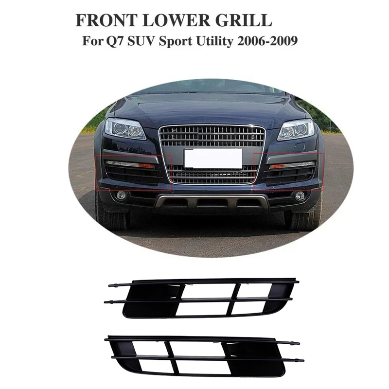 Передний бампер Нижняя решетка крышка для Q7 MK1 2006 2009 ПАРА 4L0807681 4L0807682|Решетки| |