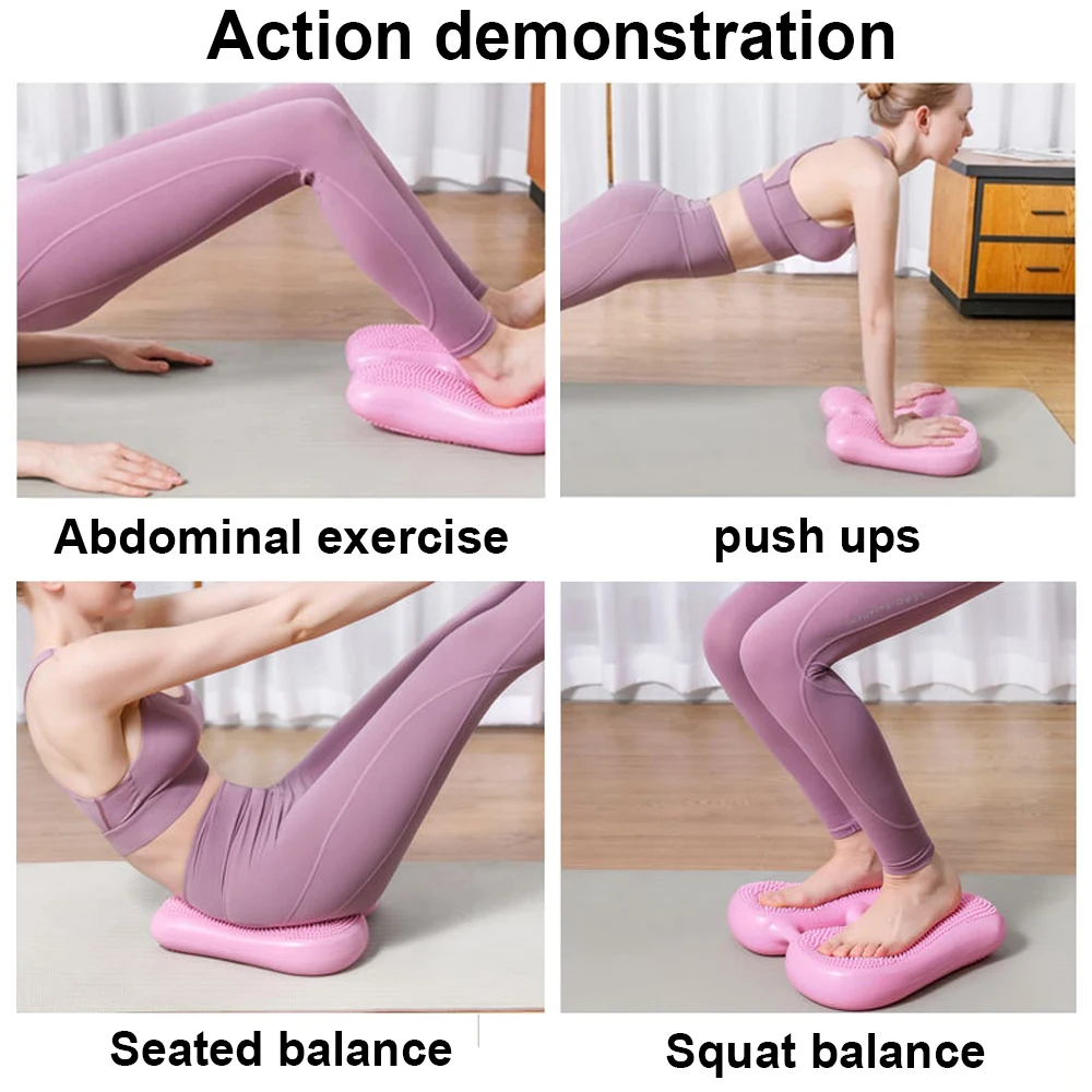 Надувной тренажер для баланса ног из ПВХ Air Stepper мини фитнеса в помещении