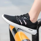 Кроссовки ONEMIX женские, Повседневная дышащая сетчатая легкая обувь для бега, черные спортивные прогулочные кеды, 2020