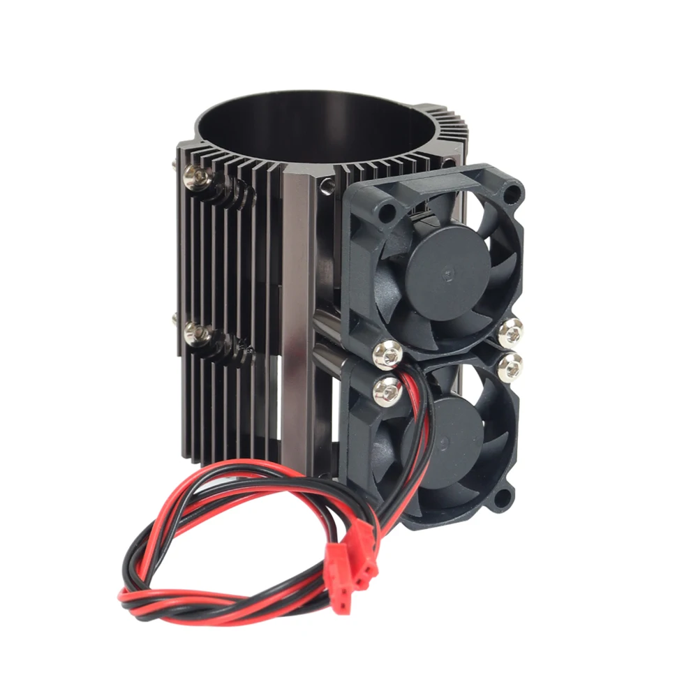 High Speed Dual Cooling Fan Motor Heatsink 41-43mm for 1/8 1/10 RC Car Monster Truck ARRMA Traxxas SUMMIT E-REVO 4068 4274 EZRUN | Игрушки и
