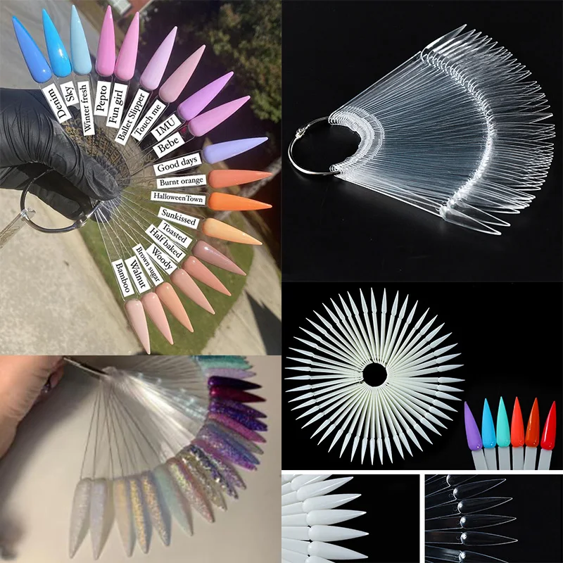 

1 Набор для практики нанесения гель-лака, демонстрация ногтей, цветная карточка, палитра длинных шпилек, кольцо с пряжкой, инструмент для пра...