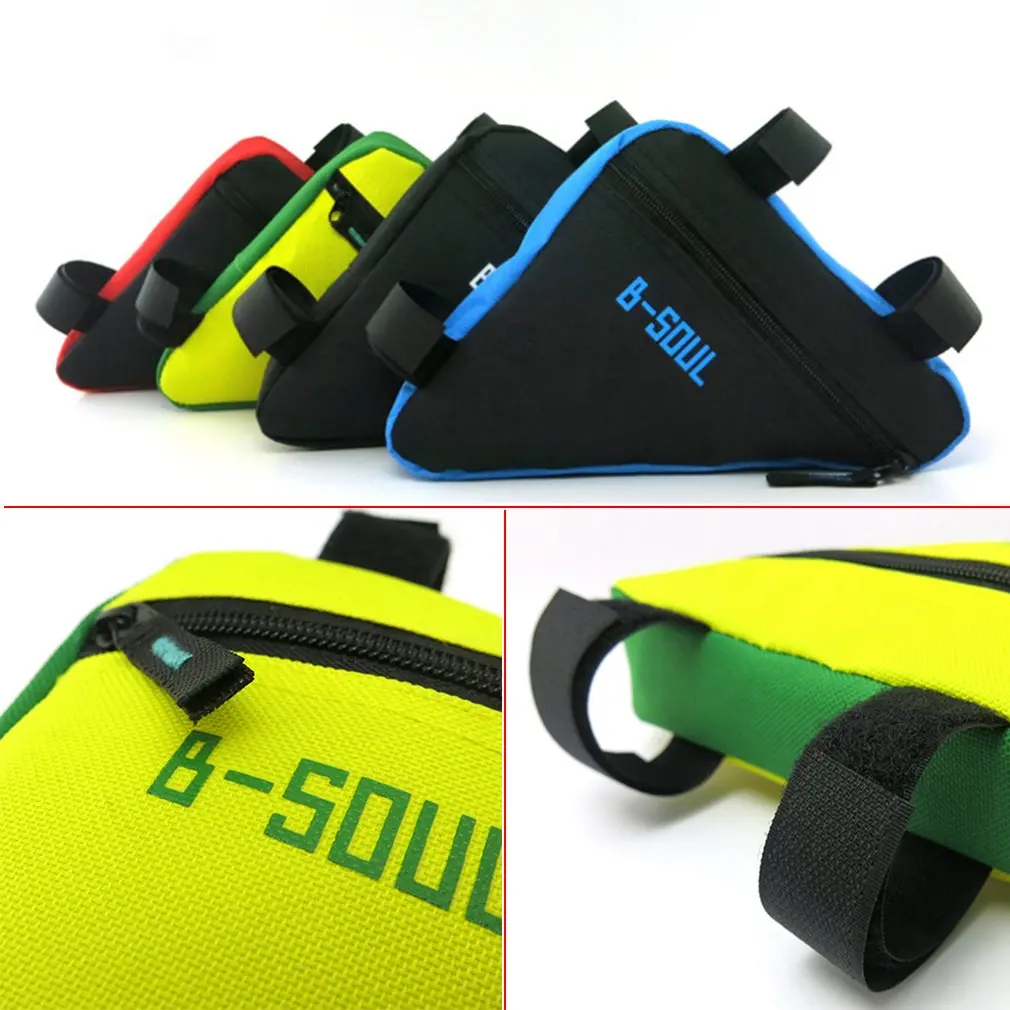 

Cycling Bike Bicycle Oxford Cloth Front Frame Pannier Tube Triangle Bag Saddle Pouch 4colors Available