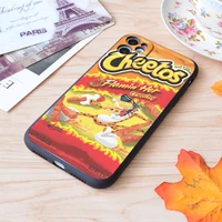 hot cheetos print soft silicone matt case for apple iphone case