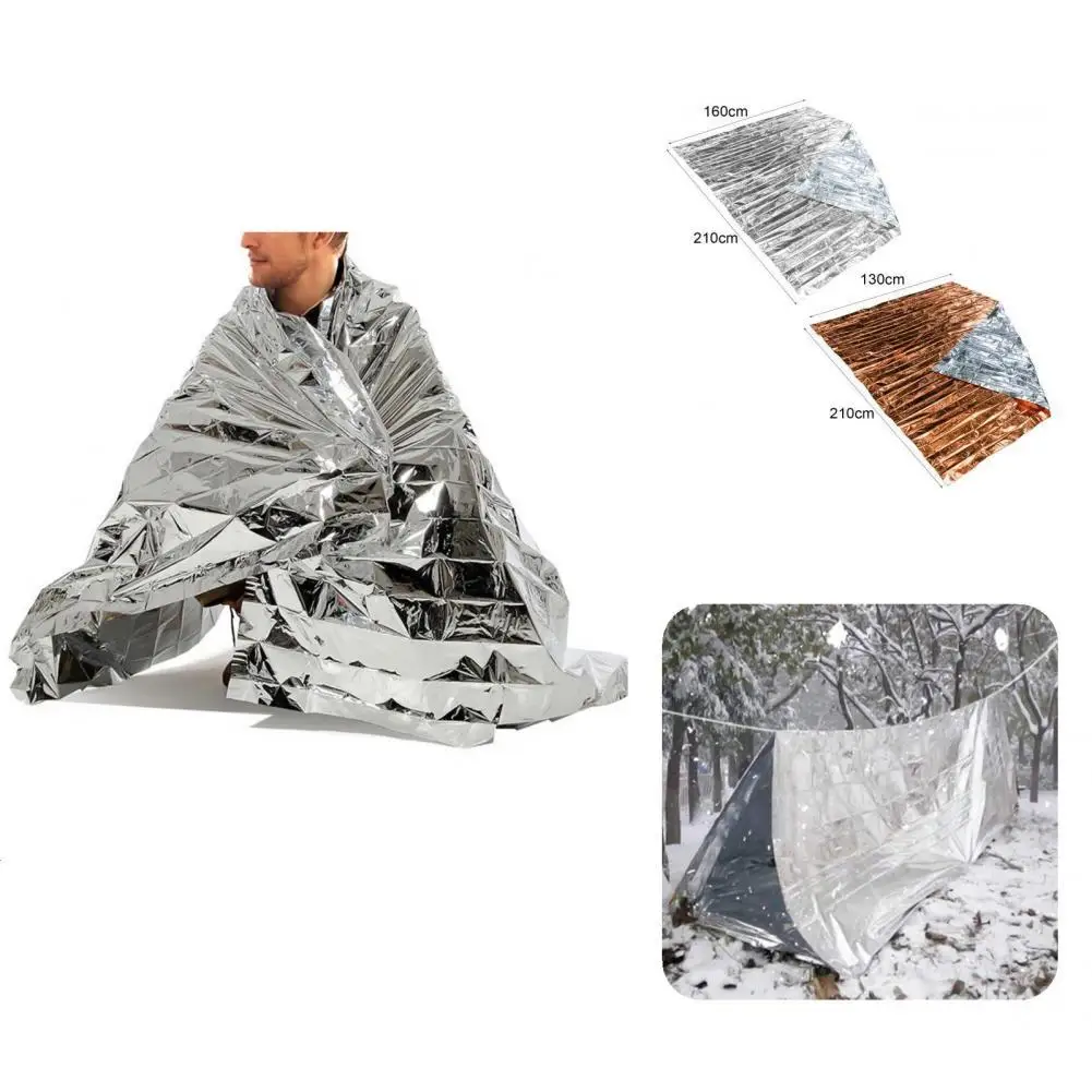 

Great Convenient Widely Applied Emergency Blankets Safe Emergency Mylar Thermal Blankets for Wild Survival Blankets