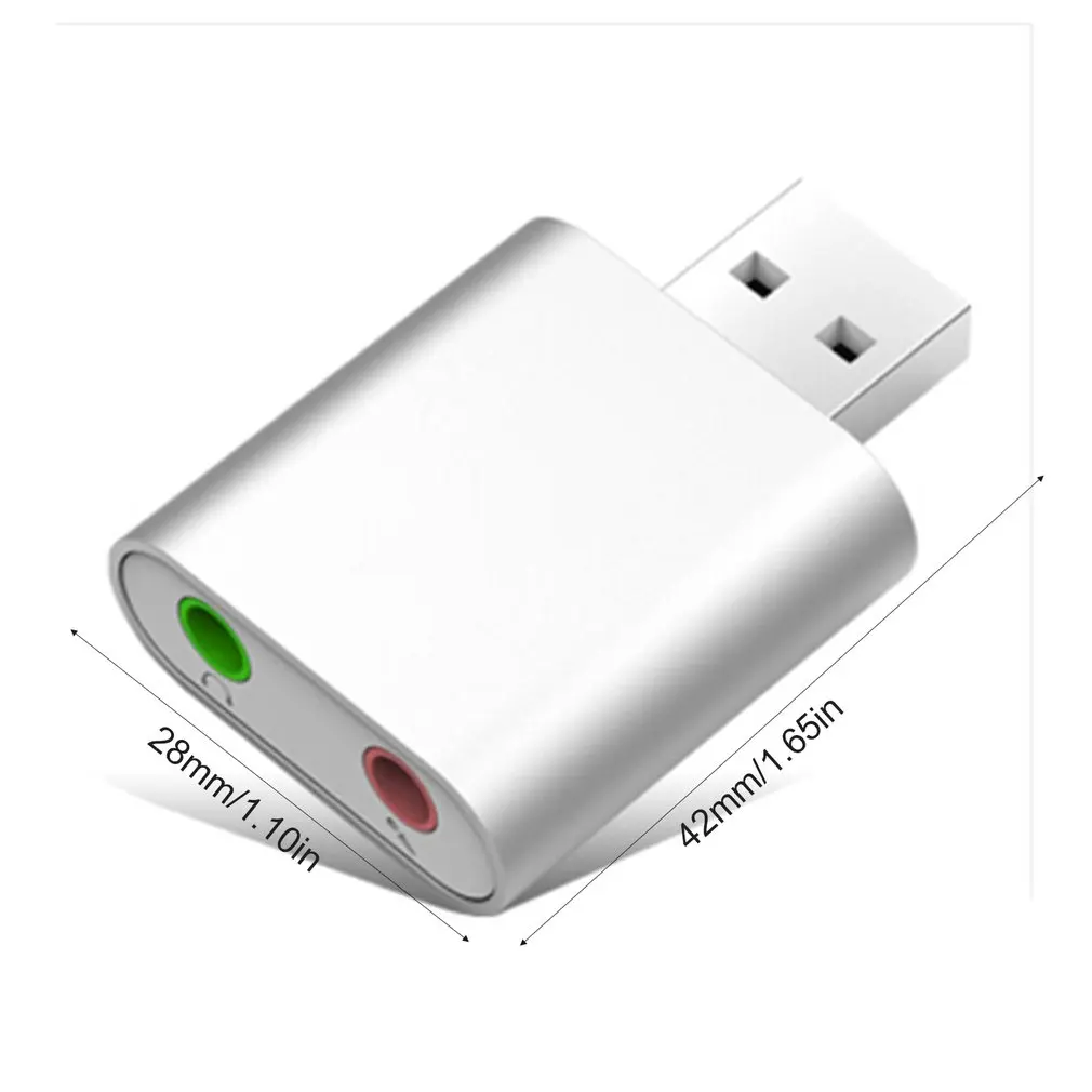 

7.1 External Type C Usb Sound Card for Macbook USB C interface 3.5mm Audio Jack Headphone Mic Adapter USB-C computer Sound Card