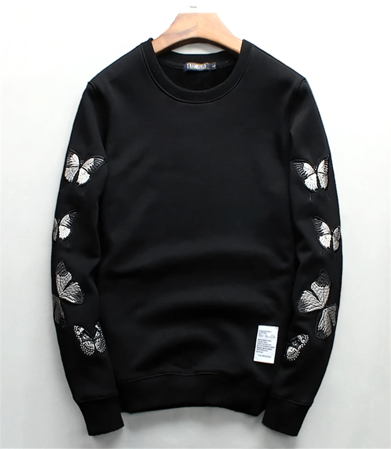 Мужская толстовка с вышивкой осенняя Повседневная Новая модная брендовая