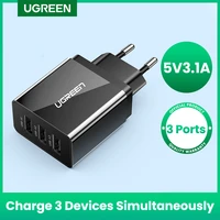ugreen usb charger charging for samsung xiaomi huawei phone charger 3 4a max fast charger for iphone x eu adapter wall charger