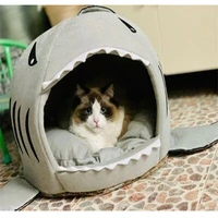 dog house shark for large s tent high quality warm cotton small cat bed puppy nonslip bottom dog beds pet product