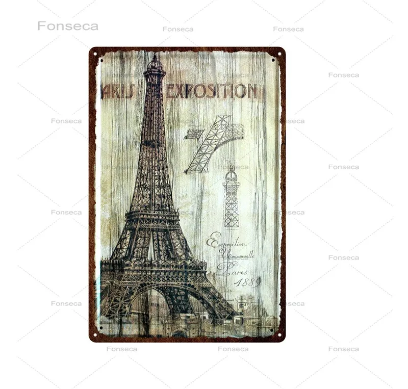 Винтажный городской пейзаж металлический знак Египетский Флорида Нью-Йорк