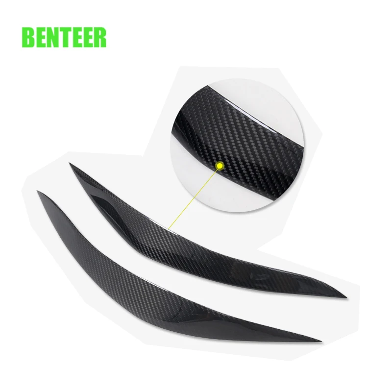 

2pcs Carbon fiber motorsport car eyebrown shell for 2013 to 2017 BMW 3 Series F30 318 320 330 335 2011 to 2017 5 series F10 520