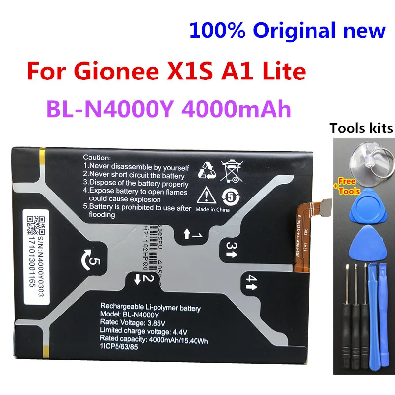 Аккумулятор Gionee X1S A1 Lite 100% новый высококачественный оригинальный аккумулятор на