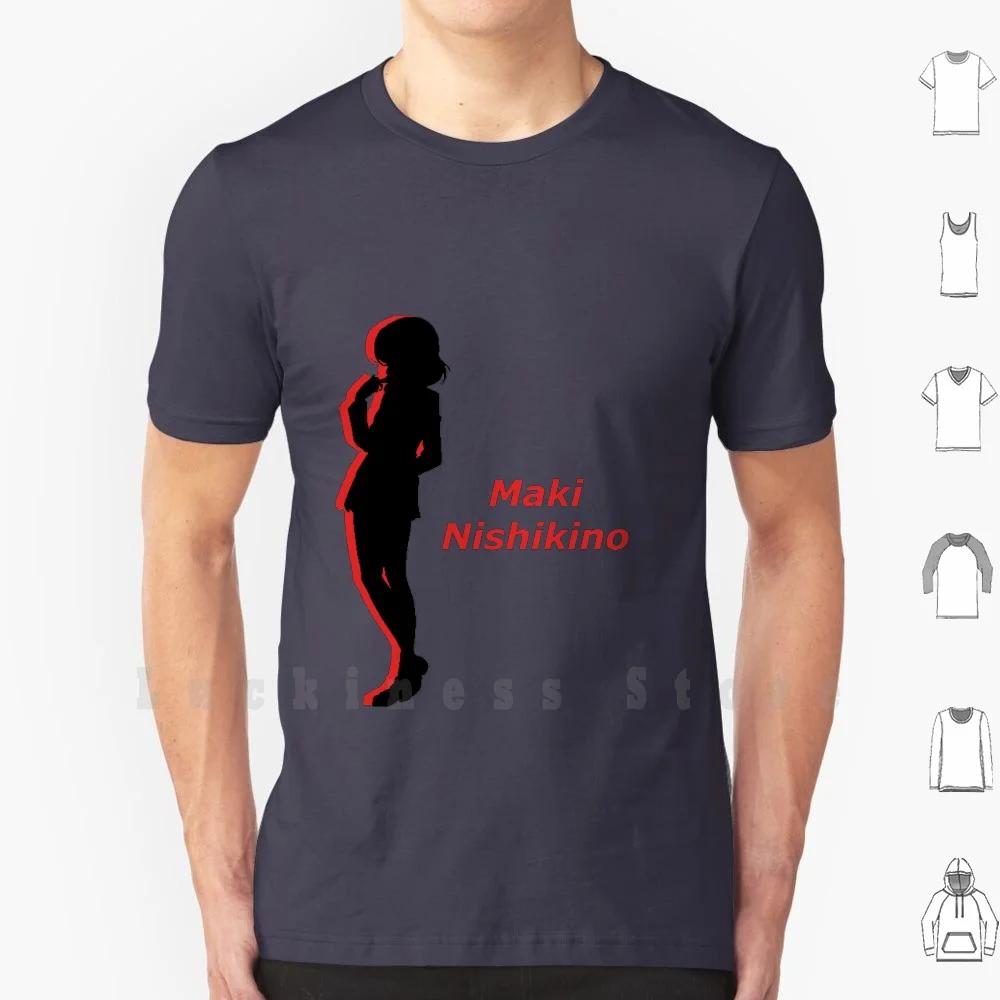 Футболка Maki 6xl крутая хлопковая Nishikino Love Live School Idol фестиваль проект школьного