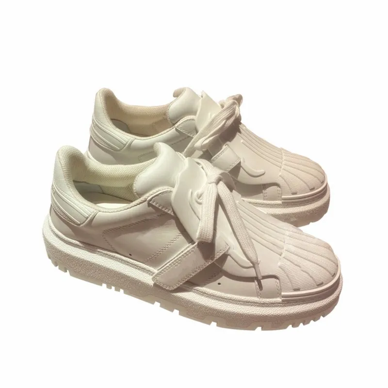 

Genuine leather shoes British college wind loafers 2021 new white shoes women's thick soles increase leisure