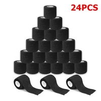 24pcs disposable tattoo grip cover tape wrap elastic tattoo bandage rolls for tattoo machine grip tube accessories