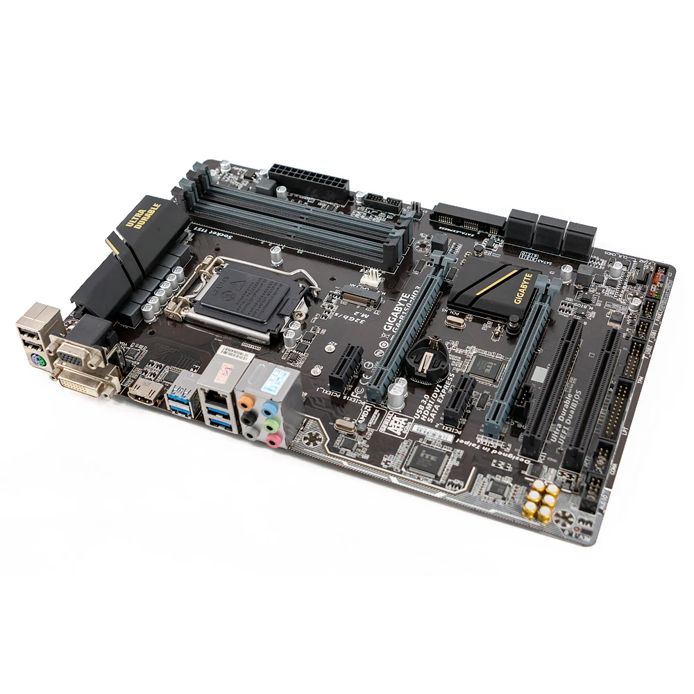 Gigabyte GA-B150-HD3 рабочего Материнская плата B150-HD3 B150 LGA 1151 Core i7 i5 i3 DDR4 64G SATA3 USB3.0 VGA HDMI DVI M.2