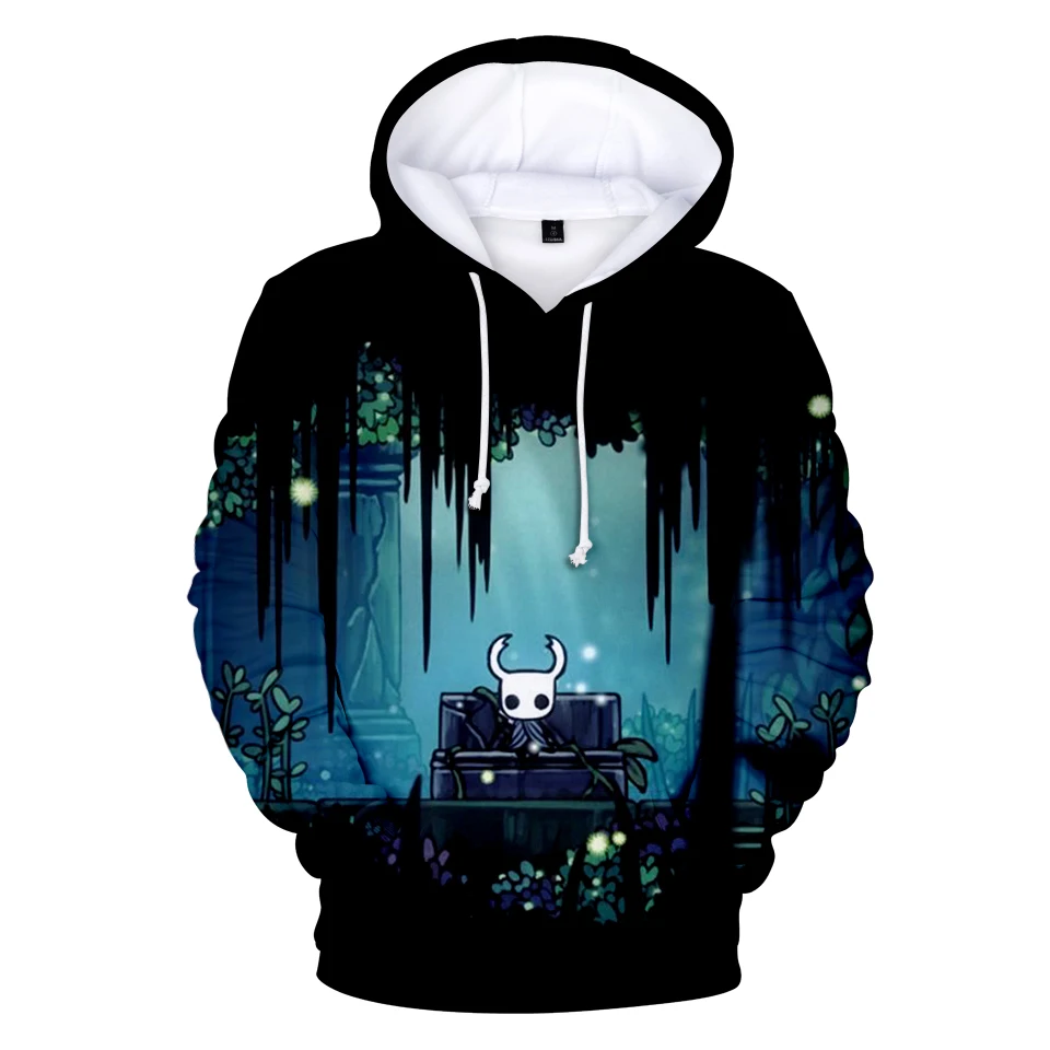 

Fashion New Men's Hoodie Hollow Knight 3D Harajuku Street Casual Pullover Clothes Autumn High Quality Sweatshirt Sportswear