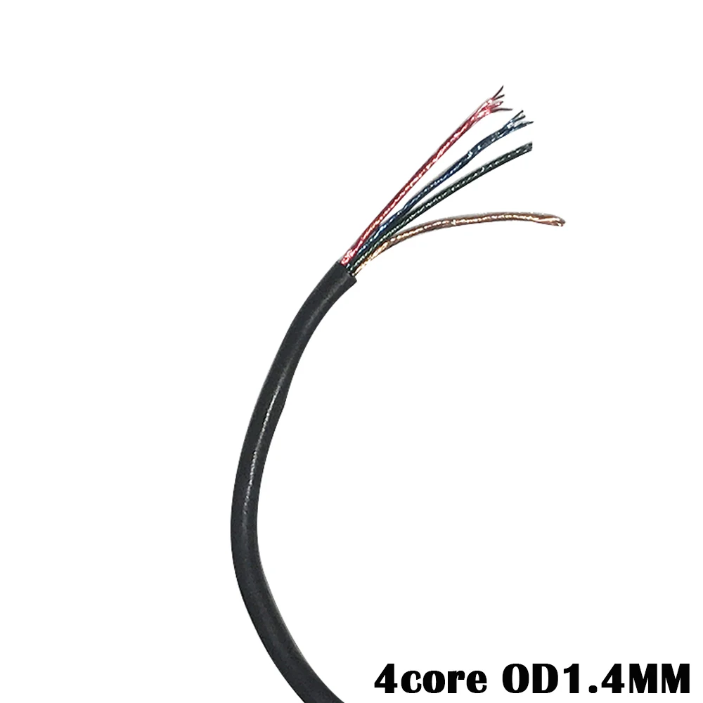4core Air conditioning Wire Enamel Insulated Line Glass Fiber Headphone Out Diameter 1.4mm PVC Refrigerator Cable Diy | Обустройство
