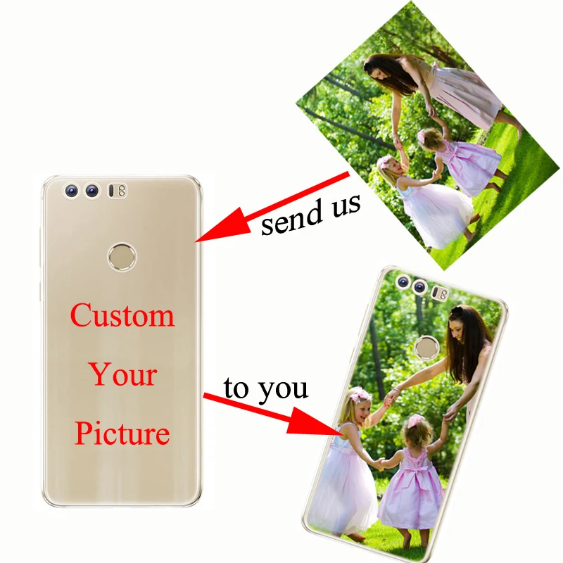 Мягкий ТПУ индивидуальный дизайн DIY чехол для телефона с фото HuaweiP8 P9 lite p10 plus P20 P30
