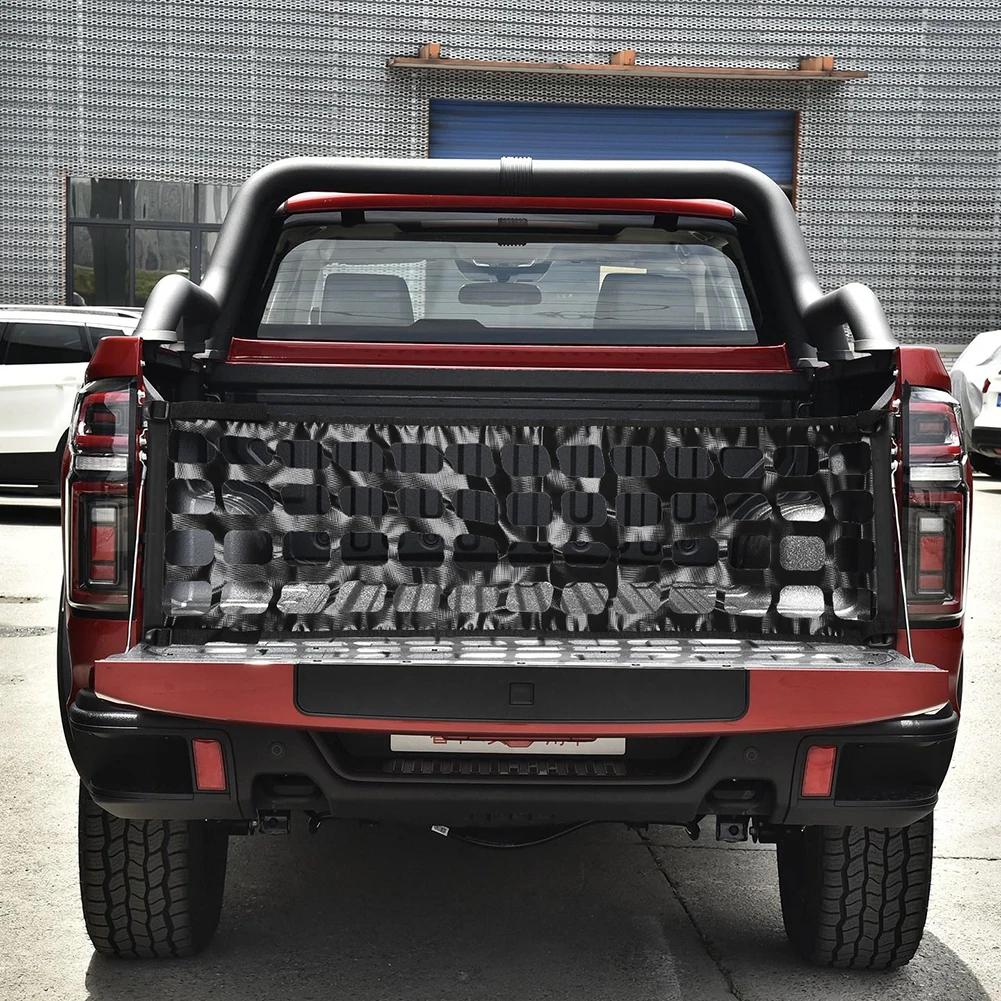 

48x15 inch Durable Practical Multi-functional Classic Tailgate Tail Gate Net for Compact Mid Size Pickup Truck Universal