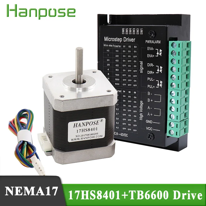 Двигатель Nema17 17HS8401 шаговый двигатель с 42 приводами двигателя TB6600 1.8A CE ROSH CNC для