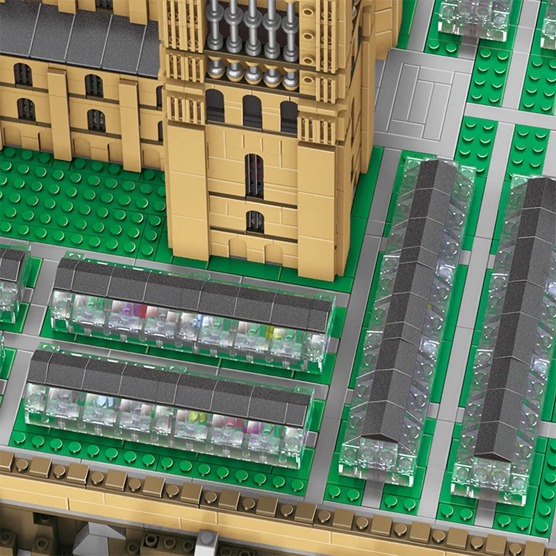 

S7315 12918pcs Building Blocks Castle Central Courtyard Model Assembled Bricks Movies Series MOC-30884 DIY Kids Gifts