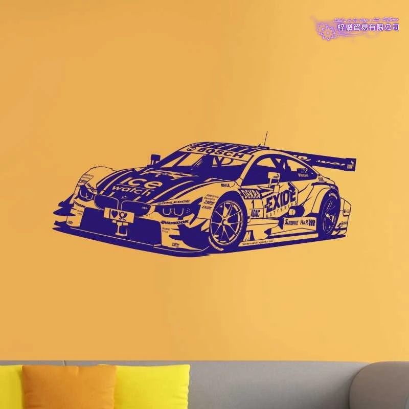 Sports Car Sticker Vehicle Racing Decal Classic Cars Posters Vinyl Wall Decals Home Decoration Decor Mural Luxury Car Sticker