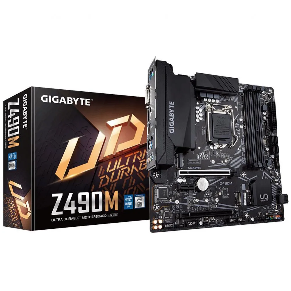 Материнская плата GIGABYTE Z490 S1200 MATX Z490M | Компьютеры и офис