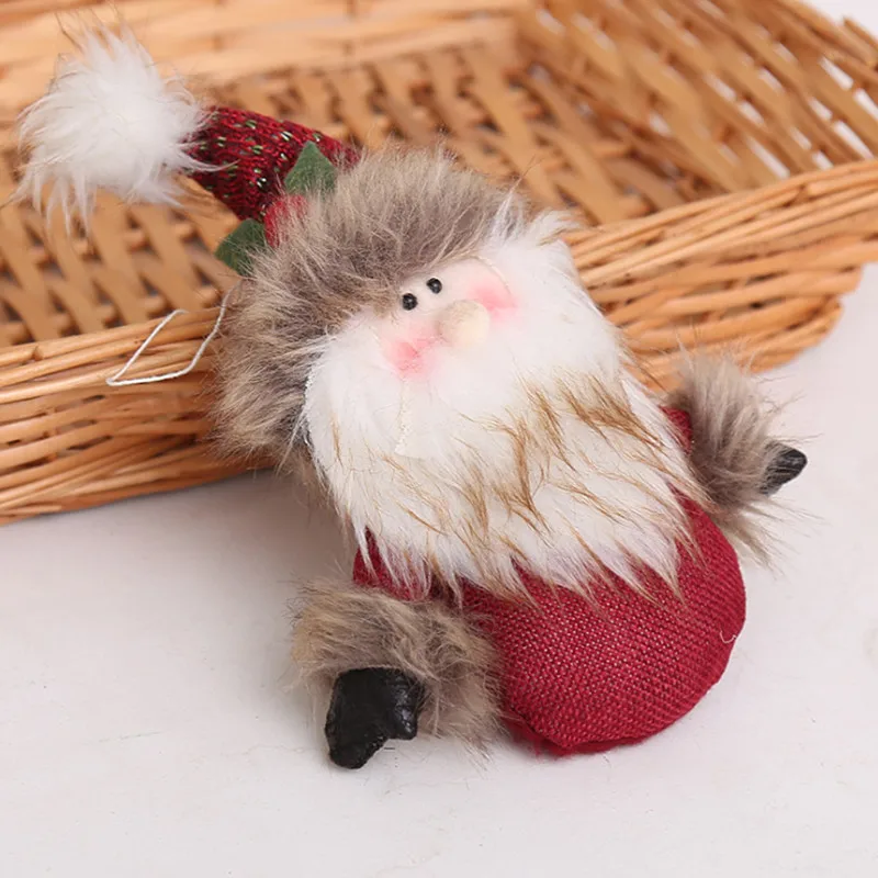 Santa 13x23 см Санта-Клаус Снеговик украшения-игрушка куклы дверь Дерево Висячие Дети подарок год Рождество украшения для дома вечерние поставки - Цвет: Santa
