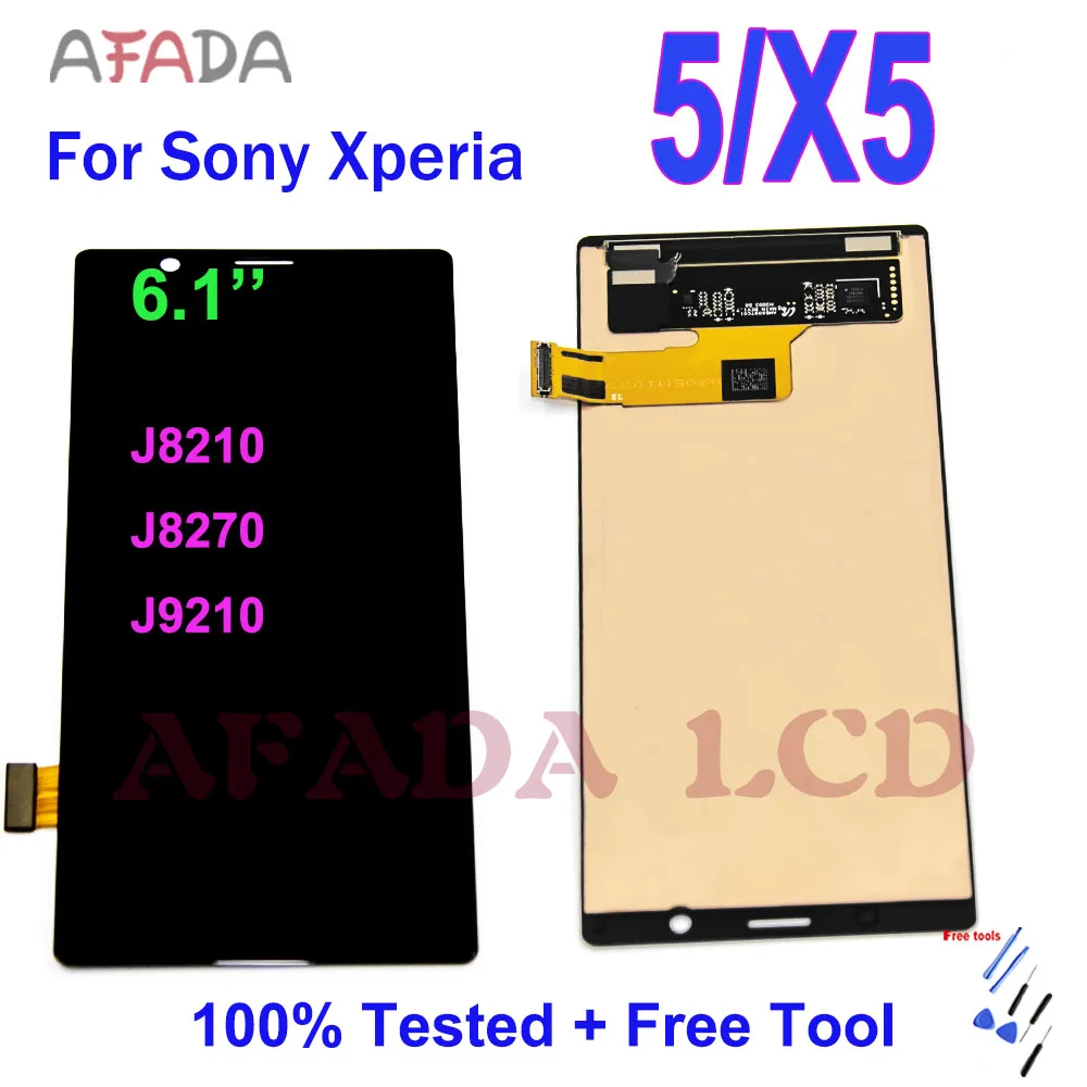 6.1'' LCD Display For SONY Xperia X5 LCD Display Touch Screen for Sony X5 J8210 J8270 J9210 LCD Digitizer Replacement