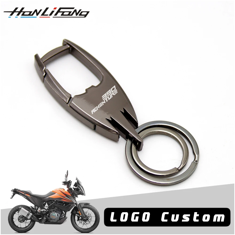 

For 390 Adventure 790 Adventure Custom Keyring Tag Motorcycle Keychain KeyDecorative Hooks Personal Accessories Metal Key Ring