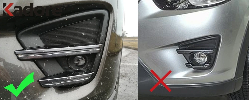Стайлинг автомобиля для Mazda CX-5 CX5 2016 2017 столб-Фара ABS хром крышка противотуманной