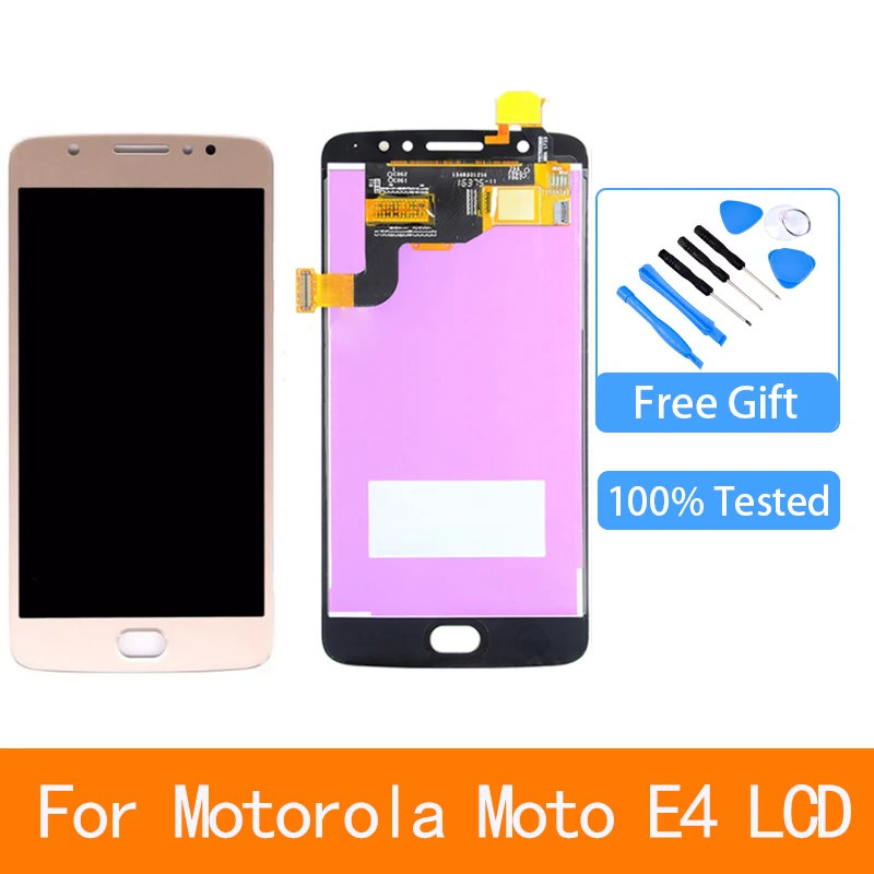 Tela de Toque 5.0 para Motorola Substituição para Xt1762 Lcd com Quadro Moto Display Digitador Assembléia Xt1763 e4 Lcd