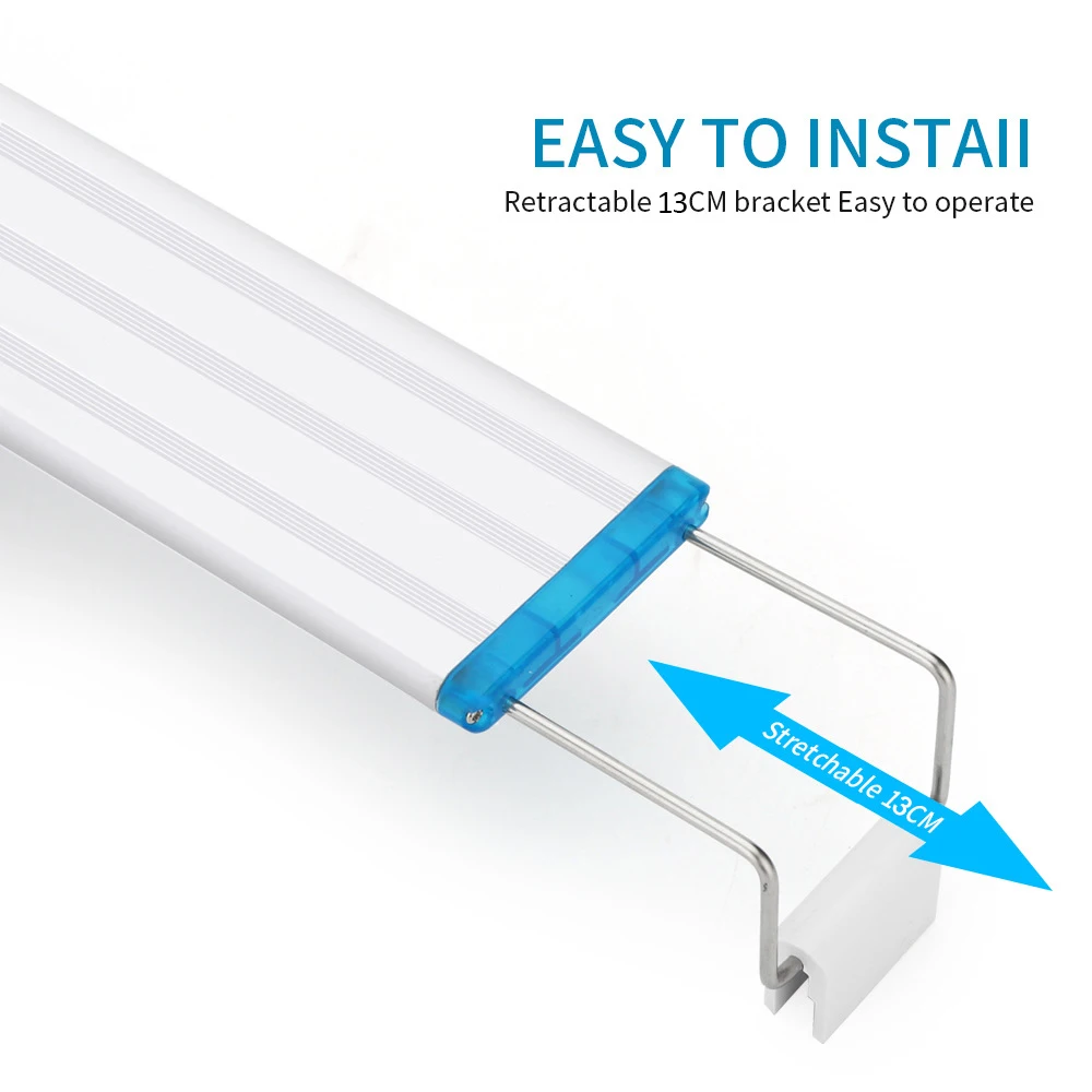 Супертонкий светодиодный светильник для аквариума водных растений 18 58 см гибкий