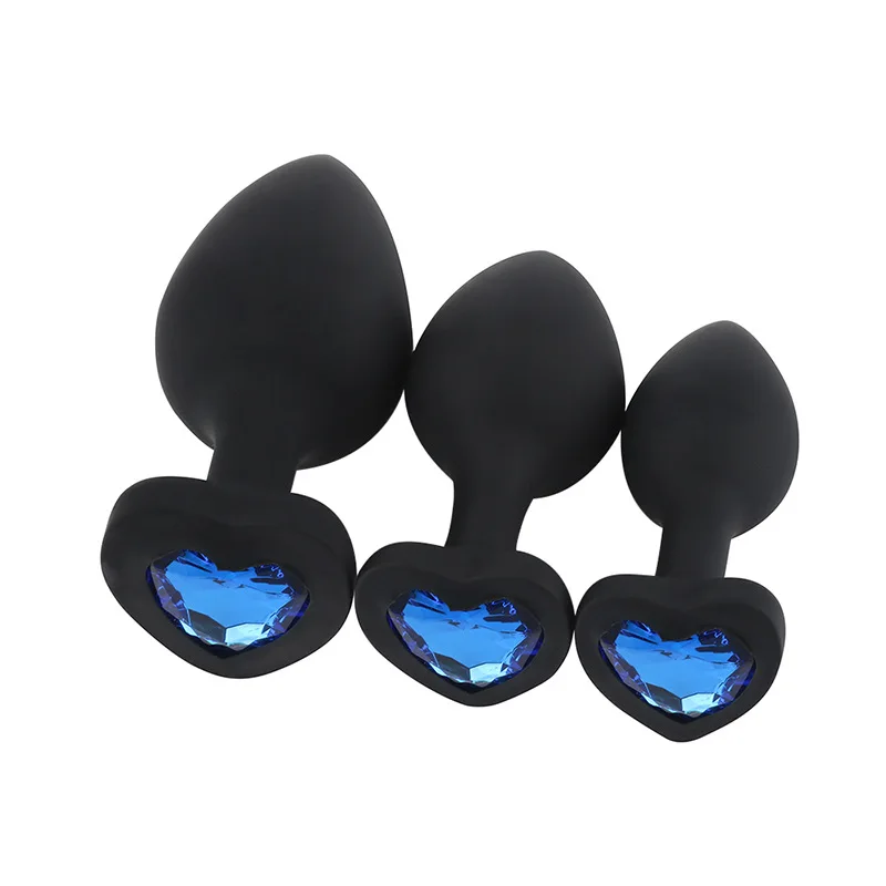 Секс-шоп медицинская силиконовая Анальная пробка с ранним ювелирным изделием