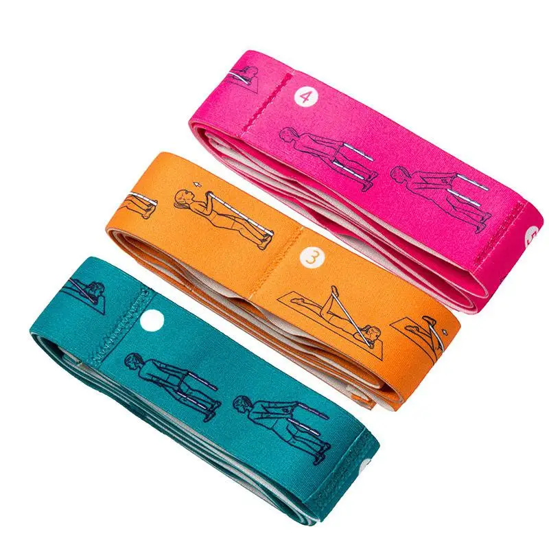 Эластичные резинки для йоги растяжения мышц спортивных полос пилатеса|Пояса